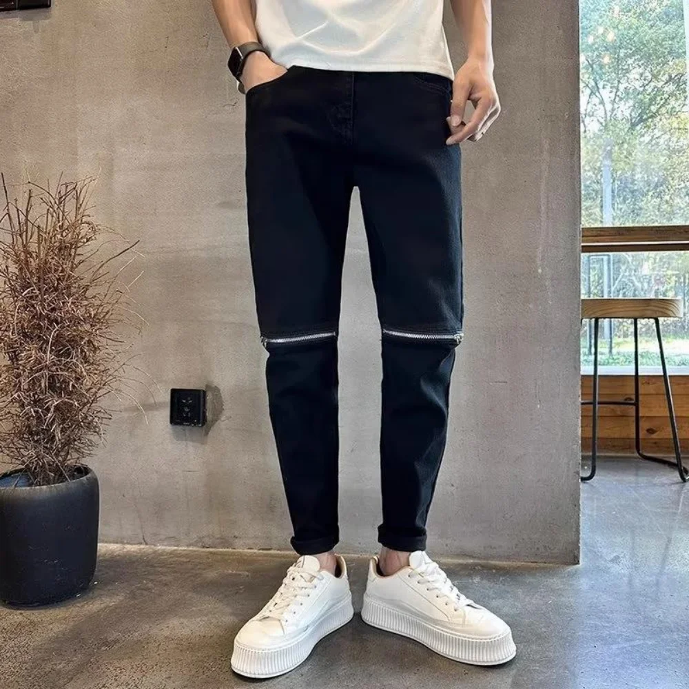 Men Jeans Loose Straight Denim Pants Men's Hip Hop Streetwear Neutral denim Trousers Cargo jeans pantalones hombre men clothing