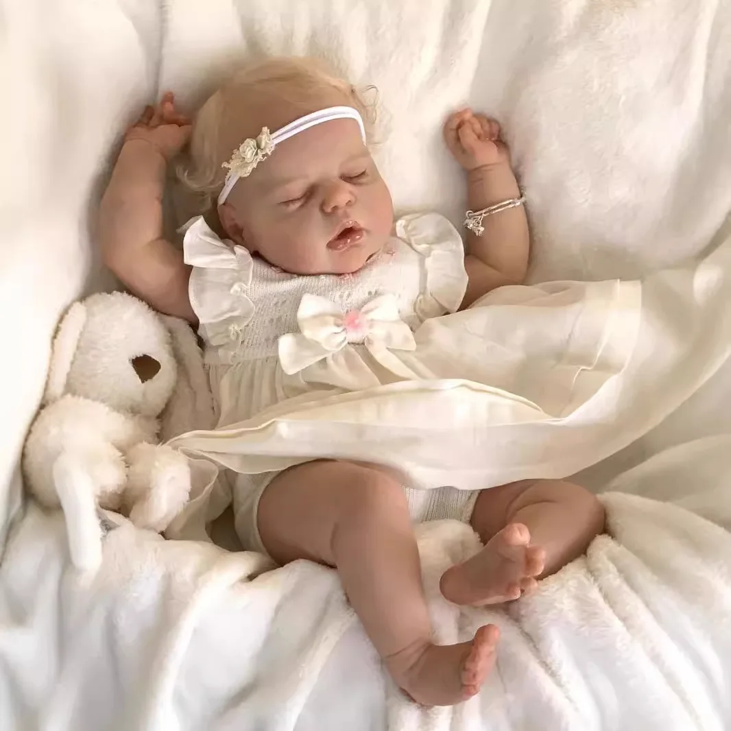 Lifelike premie Reborn Baby Doll Boy Girl Soft Body Silicone Vinyl With Rooted Hair Visible Veins Handmade Lifelike Reborn Doll