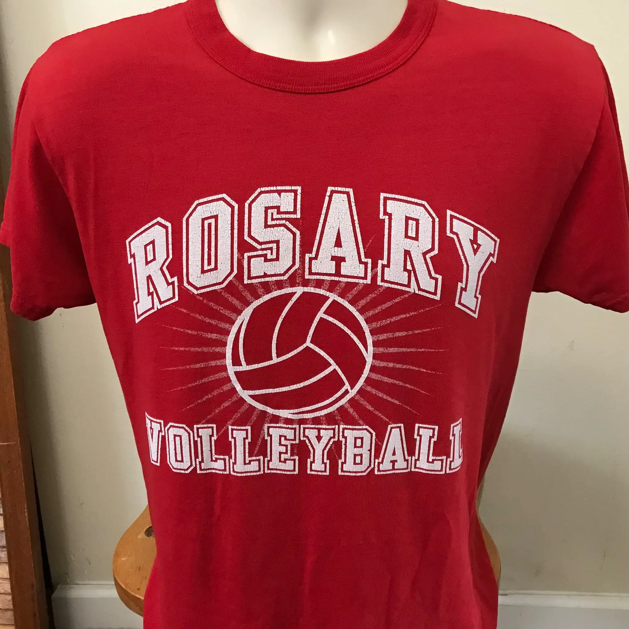 1980S Vintage T Shirt Volleyball Russell Athletic Shirts Adult Small Shurts