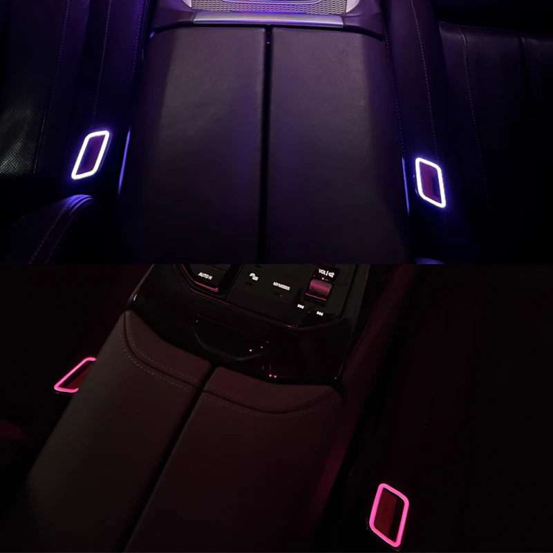 LED مقعد حزام مشبك الضوء المحيط لسيارات BMW 3 5 6 7 سلسلة X3 X4 X5 X6 X7 مشبك الأمان الديكور مزامنة الإضاءة الملحقات