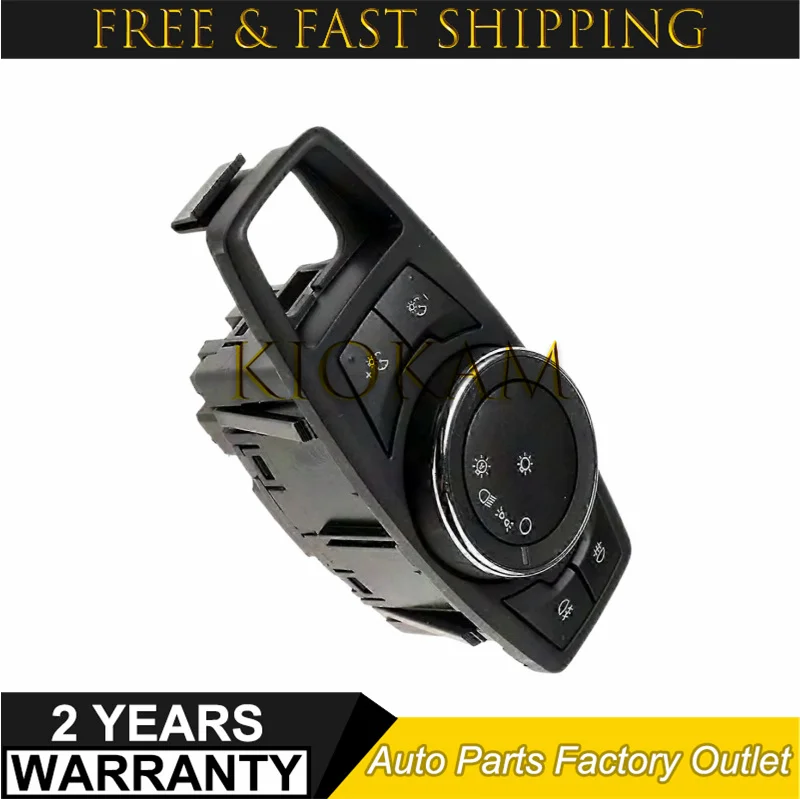 1PC Headlight Fog Light Control Switch Car Light Switch E1GT-13D061-ECW E1GT13D061ECW for Ford