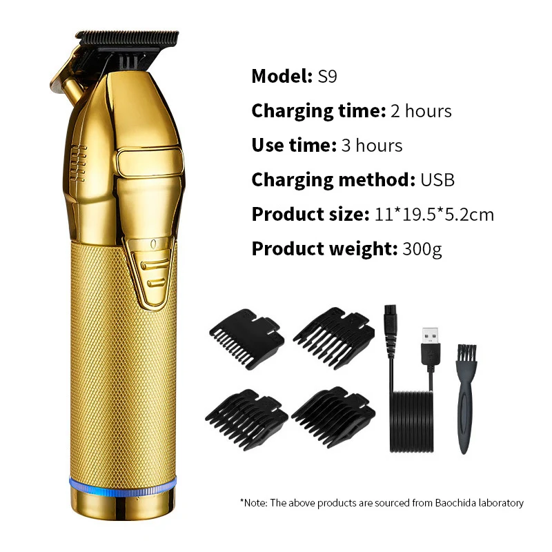 S9 Strong Power Hair Clipper USB Charging Men Barber Beard Trimmer Household Electric Haircut Tondeuse Cheveux Professionnelle