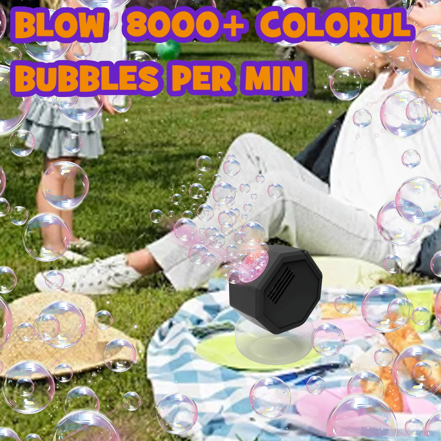 เครื่องทําฟองสบู่ไฟตั้งพื้นเครื่องทําฟองกลางแจ้งของเล่นปฏิสัมพันธ์ระหว่างพ่อแม่และลูกของขวัญวันหยุดโดยไม่ต้องใช้ฟองแบตเตอรี่วัด