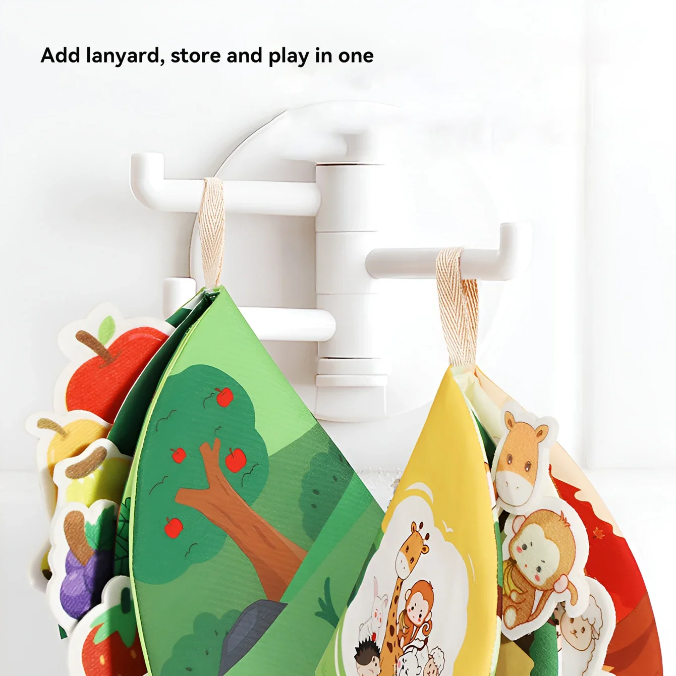1PC Children's tear book baby cloth book toy picture matching can tear paste repeatedly tear paste cloth art Early Learning Book