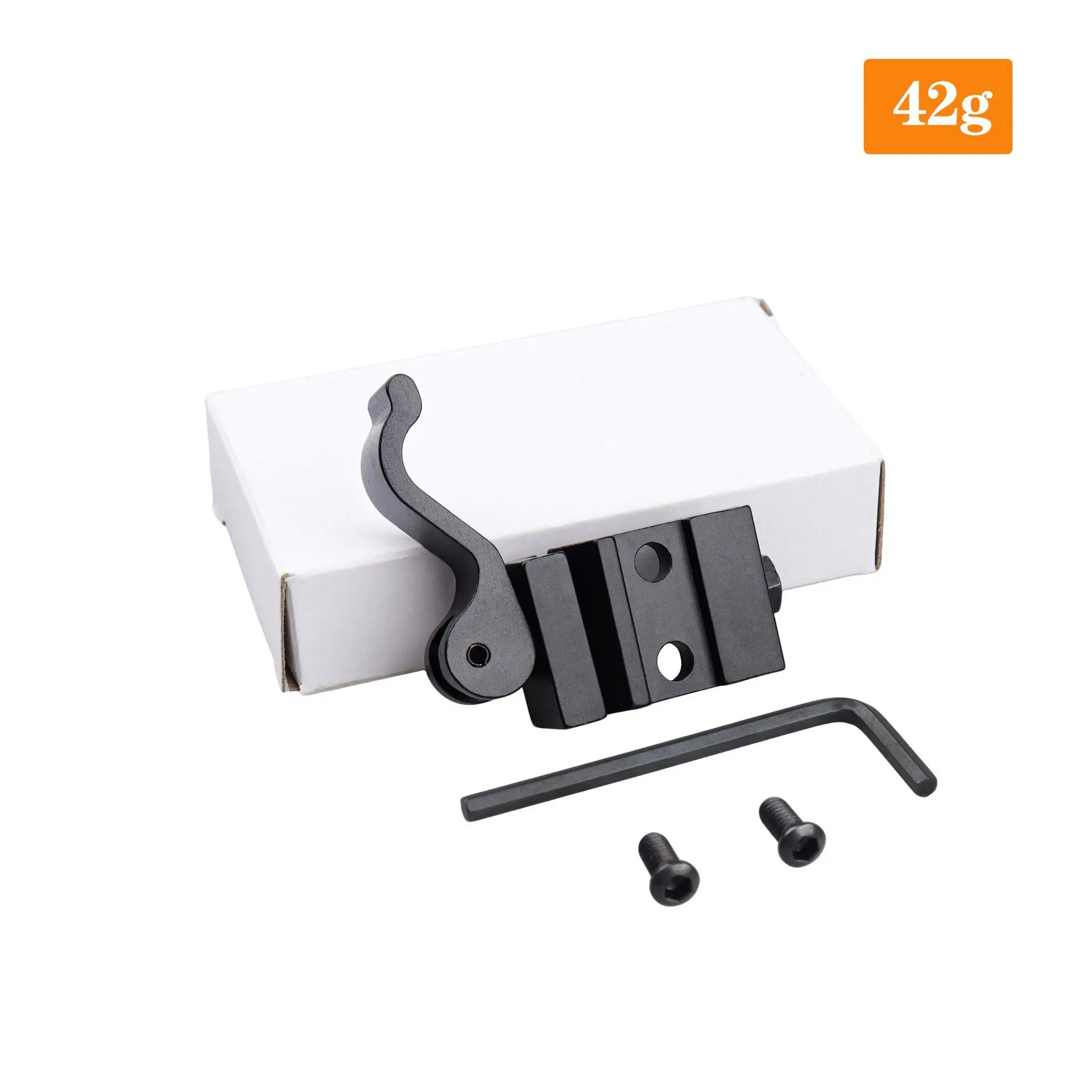 Adaptador de montaje de liberación rápida de Metal táctico, pistola de juguete, linterna, alcance, soporte elevador, Base de montaje QD de riel de 21mm