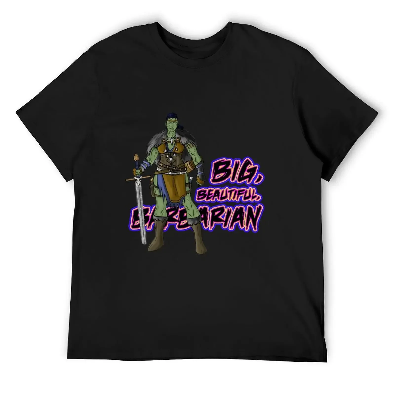 

Big Beautiful Barbarian T-Shirt luxury designer for a boy Blouse mens white t shirts