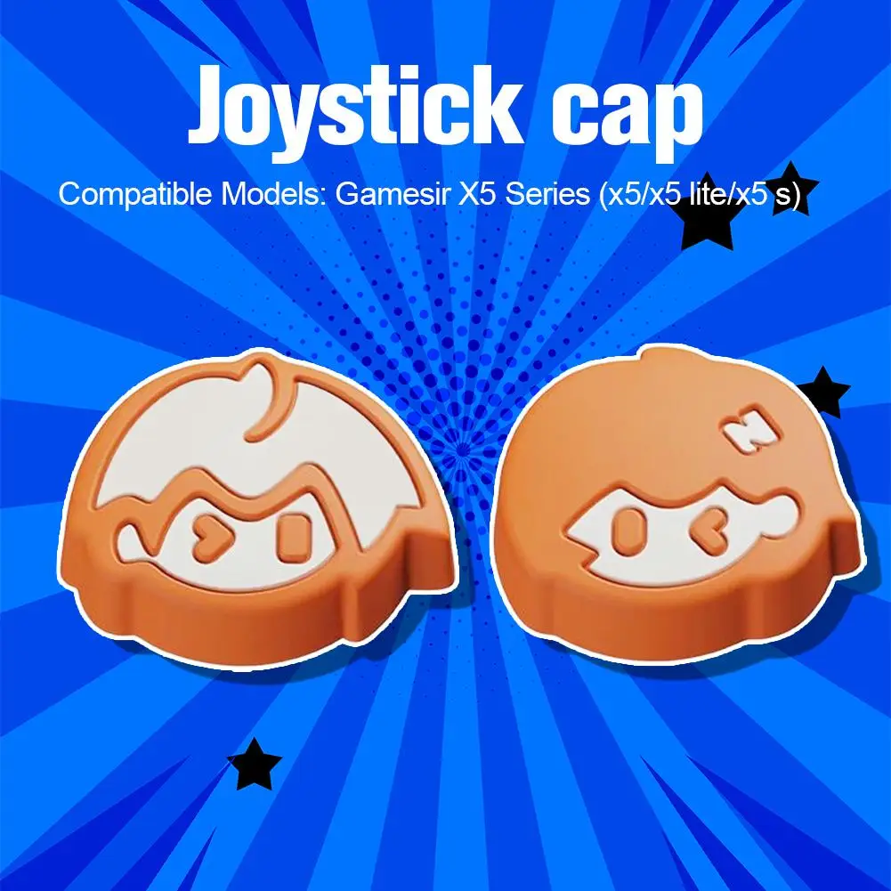 Tampa de joystick de silicone, controladores de polegar, acessórios de jogos antiderrapantes para gamesir x5 series (x5/x5 lite/x5 s)