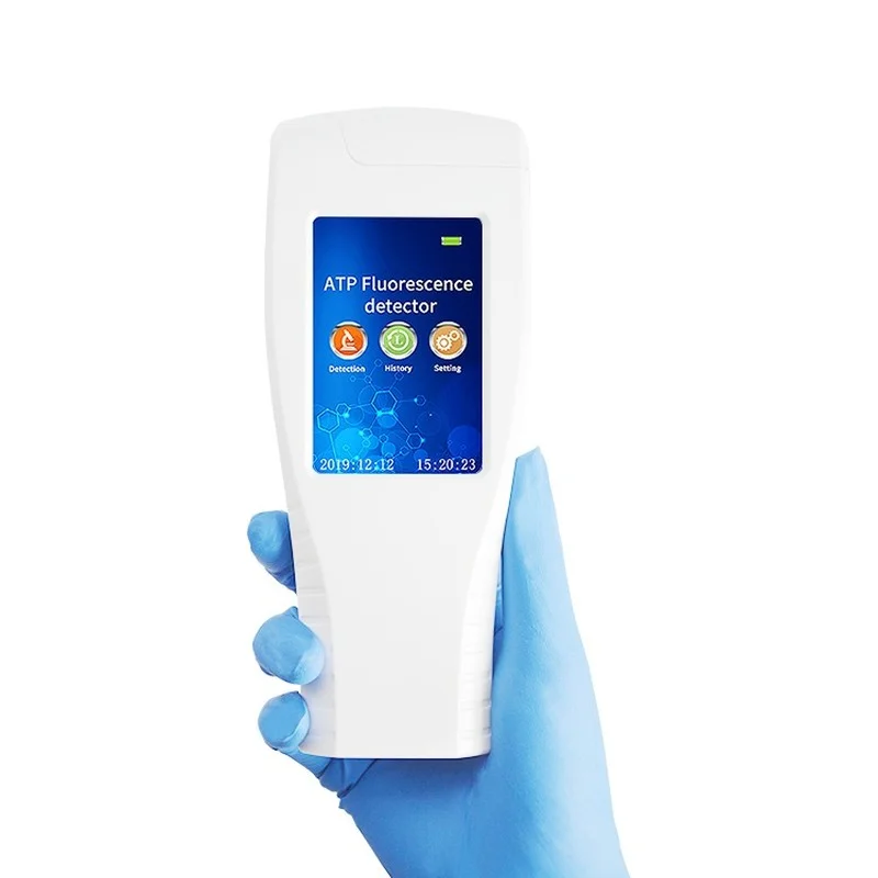 Atp Fluorescentie Detector Hand-Held Bacteriële Microbe Tester Snelle Oppervlak Netheid Tester