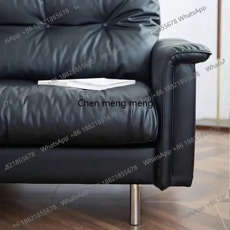 N138  Simple Comfortable Sofas Homestay Lounge Home Leisure Lazy Sofas Villa Synthetic Leather Furniture Canapés