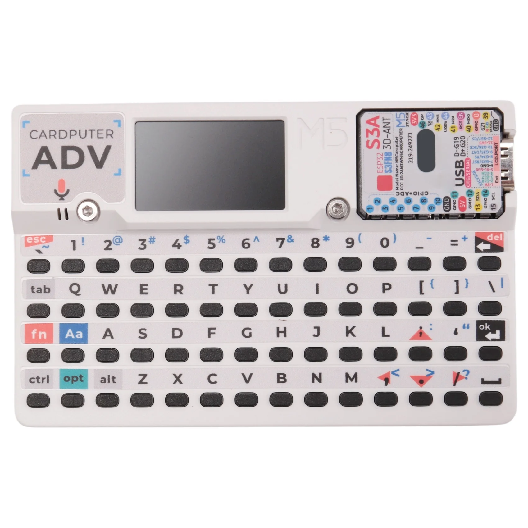 [N82R] Cardputer Adv Version Portable Computer M5StampS3A Development Kit 1.14 Inch Screen 56 Key Keyboard Card