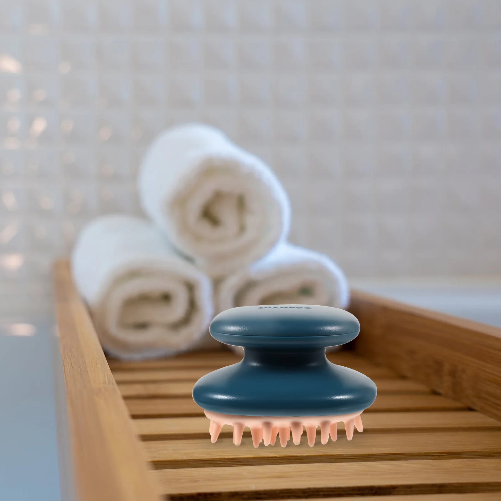 

Massager Brush Hair Scrubber Shampoo Tool Deep Clean Exfoliating Massage Wet Dry Dual Use All Hair Types for Healthy