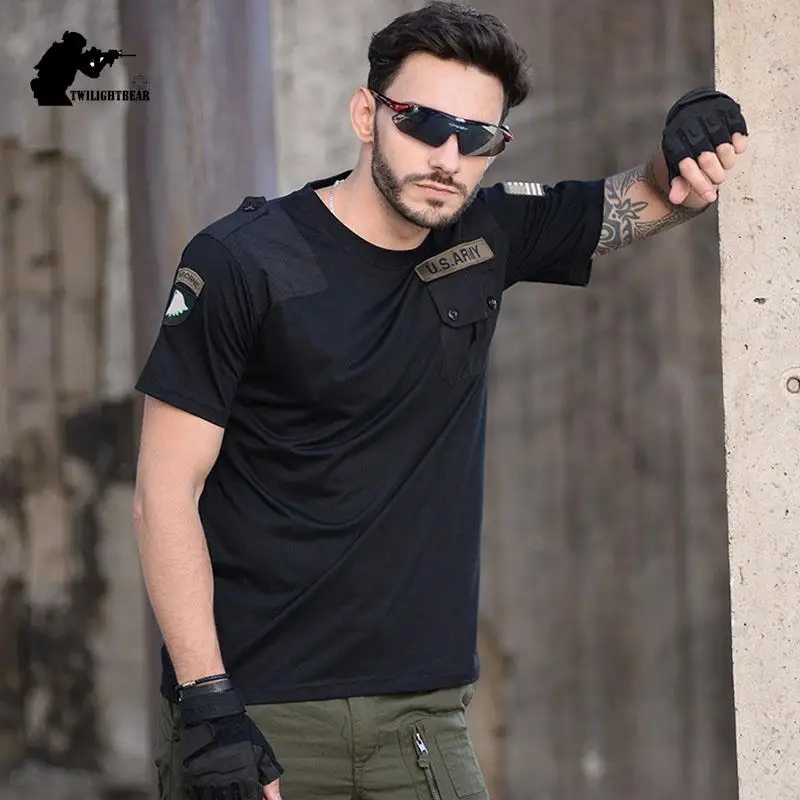 Camisas Militares Algodón Casual para Hombre – Estilo Outdoor A2F506