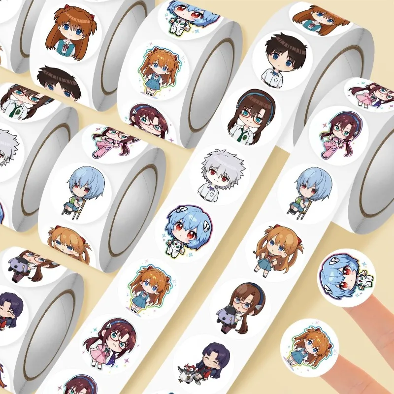 500 Stück Neon Genesis Evangelion Graffiti-Aufkleber Anime Wasserfeste Koffer-Roller-Tablet-Auto-Cartoon-Dekorationsaufkleber