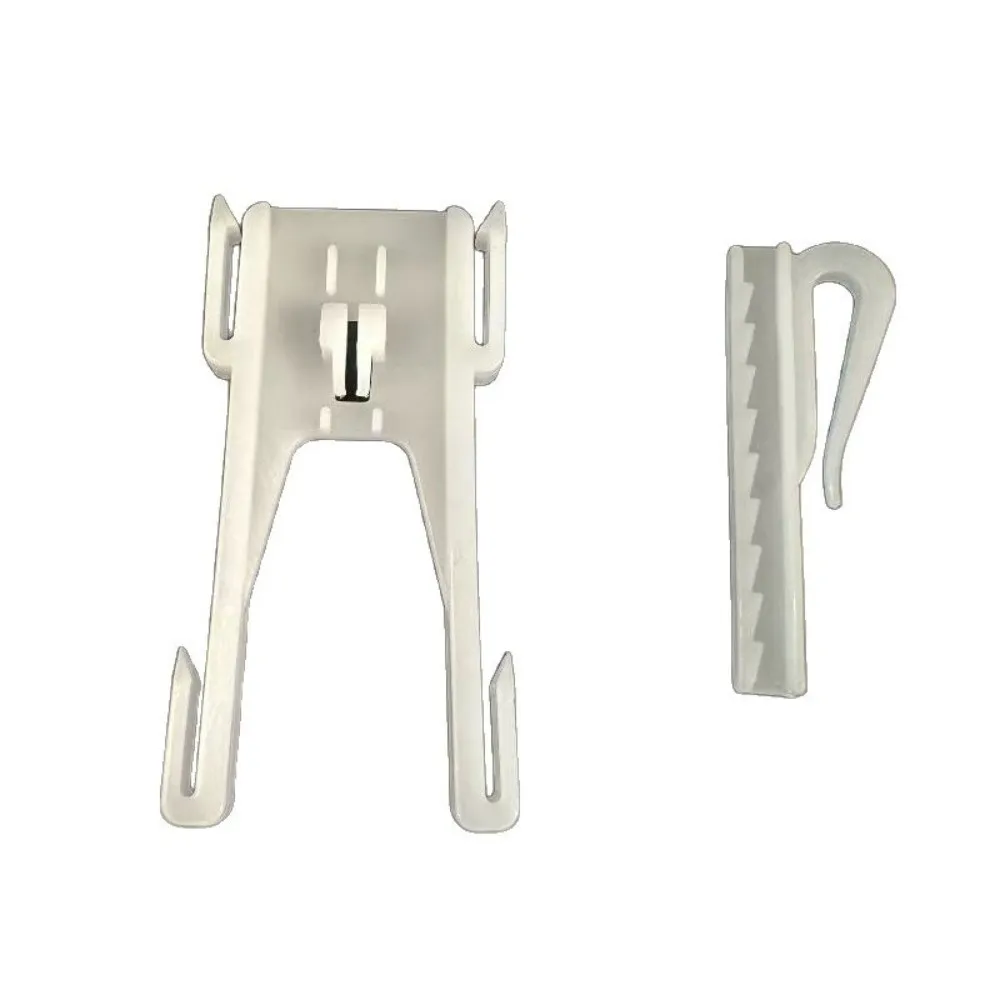20PCS Plastic Adjustable Curtain Hook Durable Easy Install Curtain Accessory Lightweight Stable Adjustable Hook Home Window