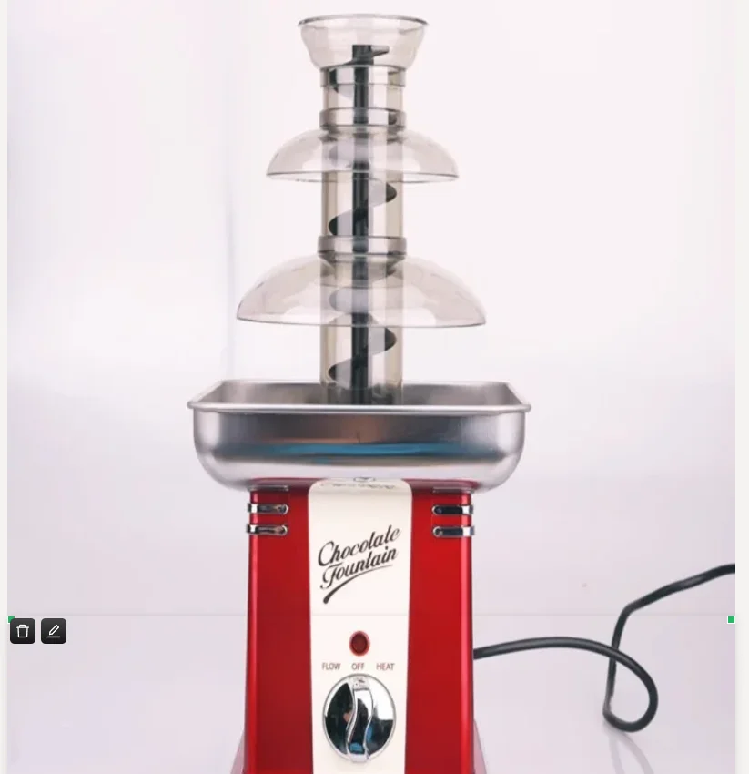 ماكينة نافورة الشوكولاتة التجارية بقوة 220 فولت من الحنين للاستخدام المنزلي برج الذوبان DY خلاط BDB