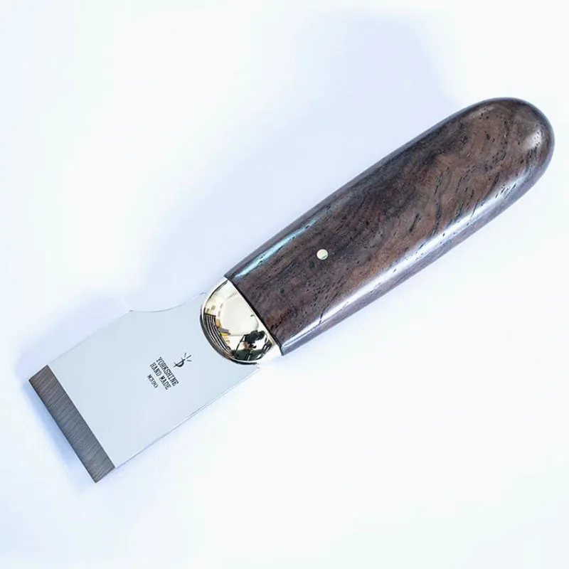 

YORKSHINE DIY handmade leather craft high-end knife 30MM straight blade with wooden handle leather cutting knife M390/440C steel