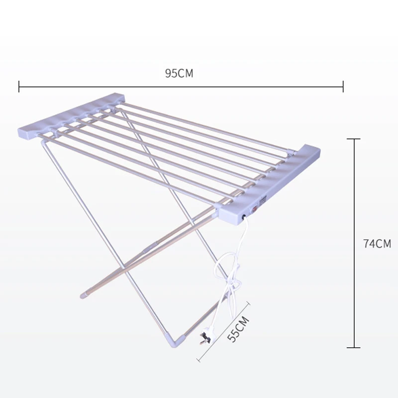110V/220V 접이식 합금 알루미늄 전기 천 건조기, 가정 기숙사 120W 에너지 절약 전기 천 건조기 10kg 베어링