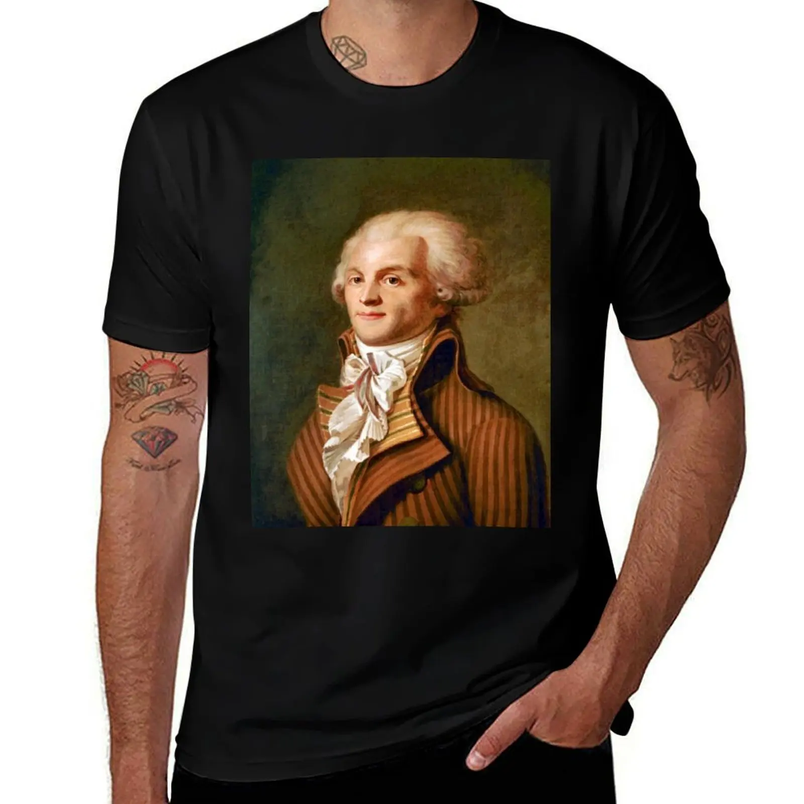 Maximilien Robespierre T-Shirt Minimalist Plain Crew Neck T-Shirt