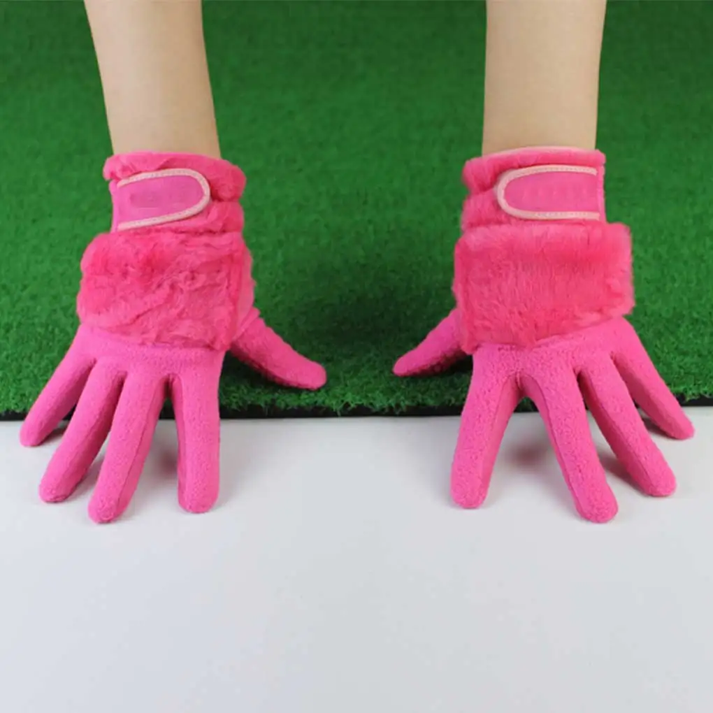 

Female Golf Gloves Nonslip Warm Outdoor Sports Comfortable Mitts White