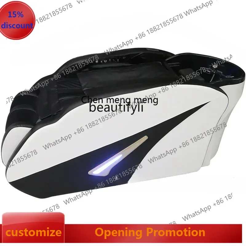 

ss7486 new styleHigh-end intelligent electric massage shampoo bed hair salon fully automatic water circulation fumigation head t