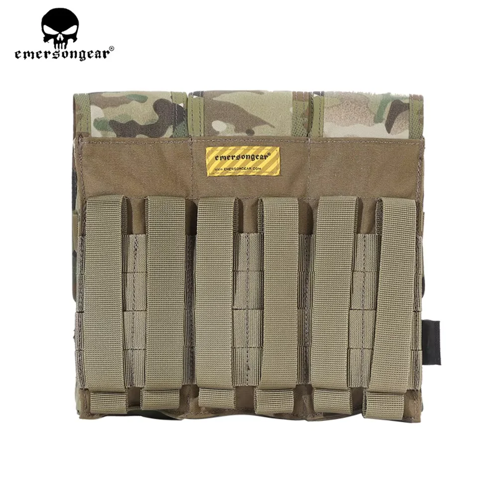 Emersongear Tactical 7.62 Triple Magazine Pouch Molle 762 Mag Bag For AK Rifle Airsoft Hunting Vest Outdoor Hiking Nylon EM6412