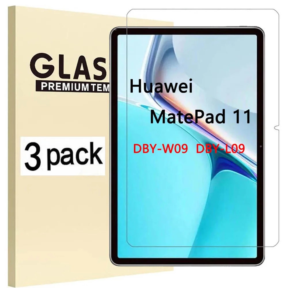 

(3 Packs) Tempered Glass For Huawei MatePad 11 2021 DBY-W09 DBY-L09 Tablet Screen Protector Film