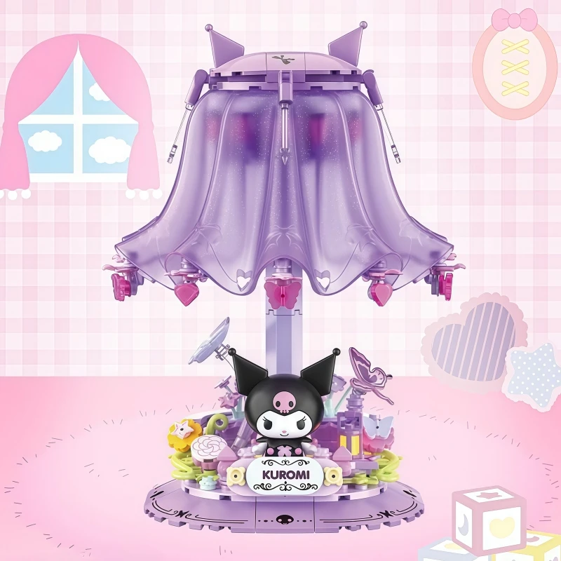 

TOPTOY новый продукт Sanrio Family Pink Dream Home Series головоломка сборка строительные блоки украшения Kuromi подарок на день рождения для девочки