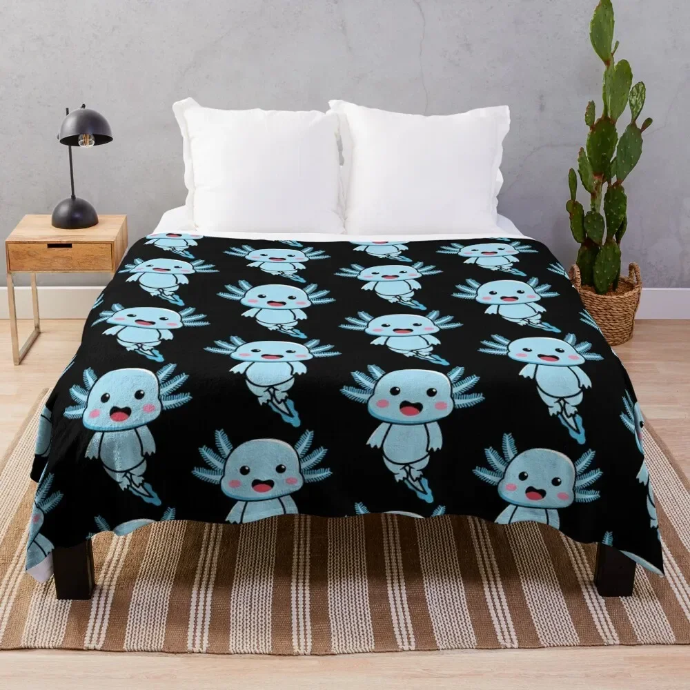 

Copy of axoltol- reptile axoltl Throw Blanket