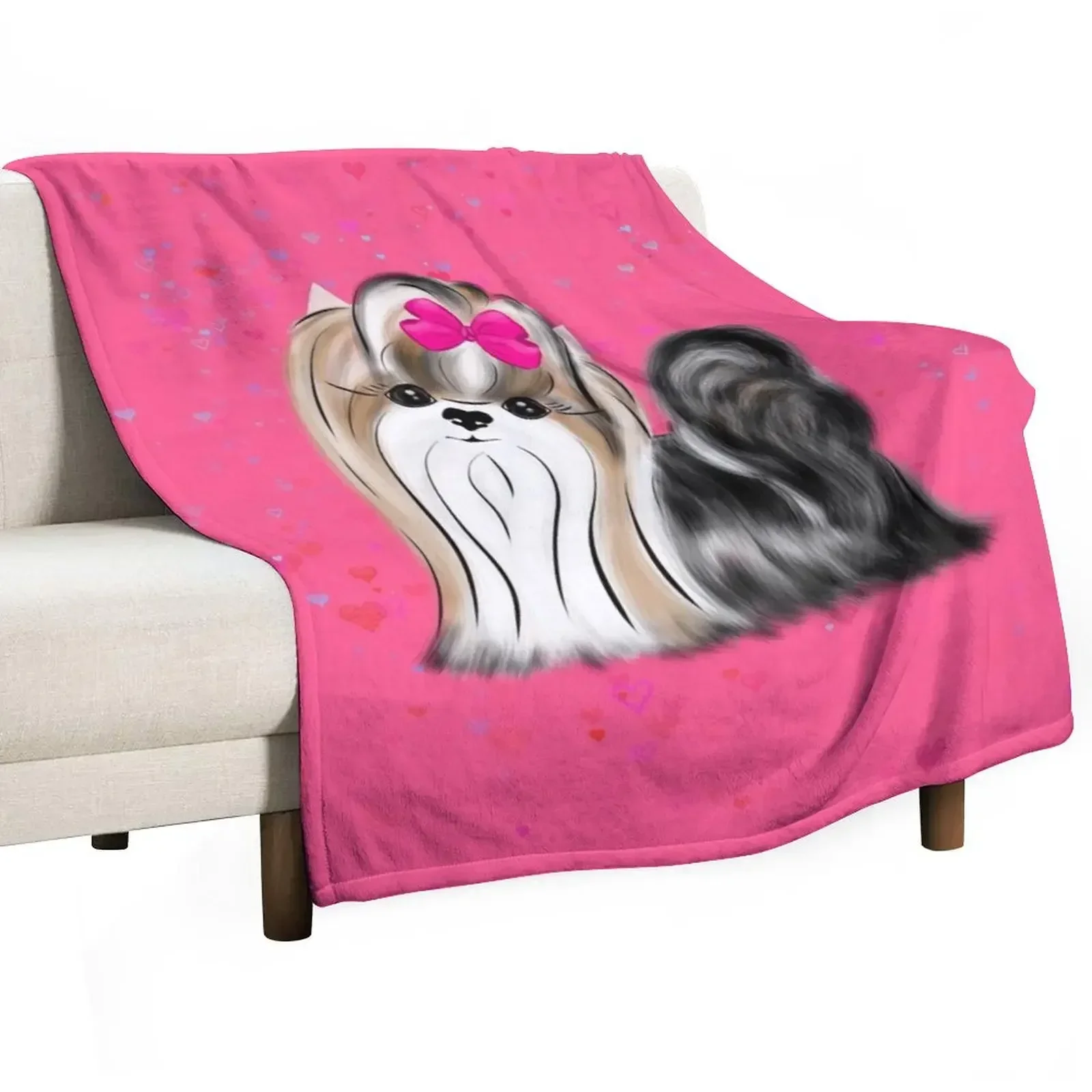 Biewer Yorkshire Terrier Throw Blanket Baby Shaggy Blankets