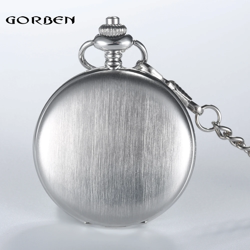 Luxury Quartz Pocket Watch for Man Women Vintage Smooth Rose Gold Case Orologio Male Ladies Men Pendant Necklace Chain Old Clock