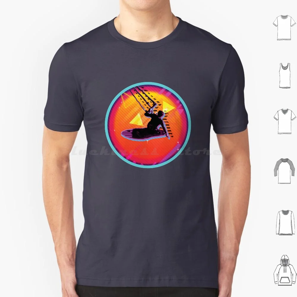 Kitesurfer Sunset T Shirt Cotton Men Women Diy Print Kitesurfer Sunset Kitesurfing Kite Surfing Kite Surf Kite Surfer