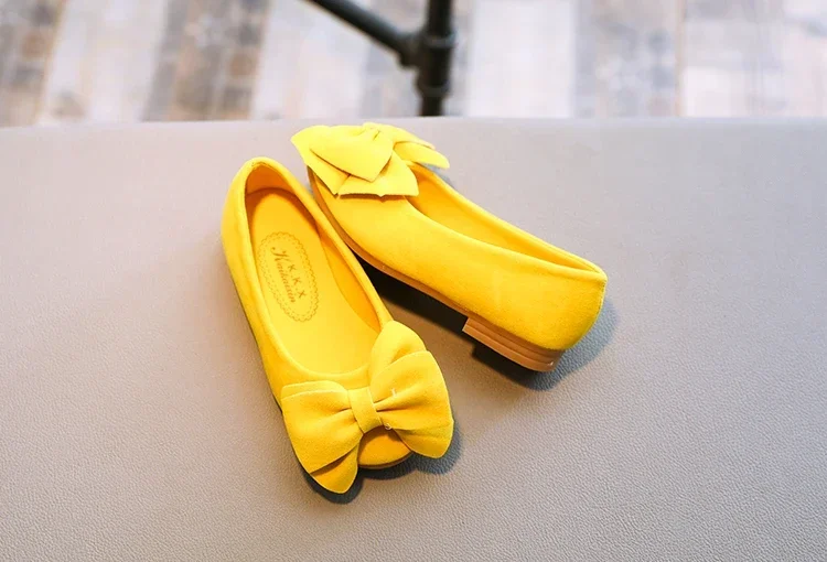2024 neue Mode Mädchen Schuhe Pu Leder mit großen Fliege Bonbon Farbe Kinder Sandalen Slip-On Kinder Freizeit schuhe 21-36 weich heiß – Detail 20