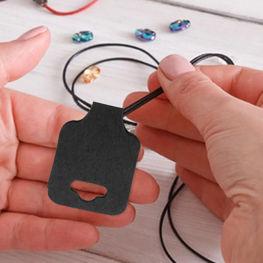 

50Pcs Elegant Foldable Jewelry Display Cards Blank Cardboard Tags for Necklace Bracelet Ring Keychain Earring Business Retail
