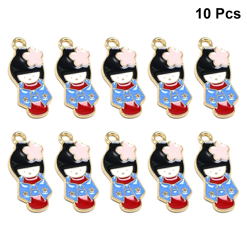 

10 Pcs Bracelet Accessories Alloy Pendant Charm Colorful Jewelry Making Pendants