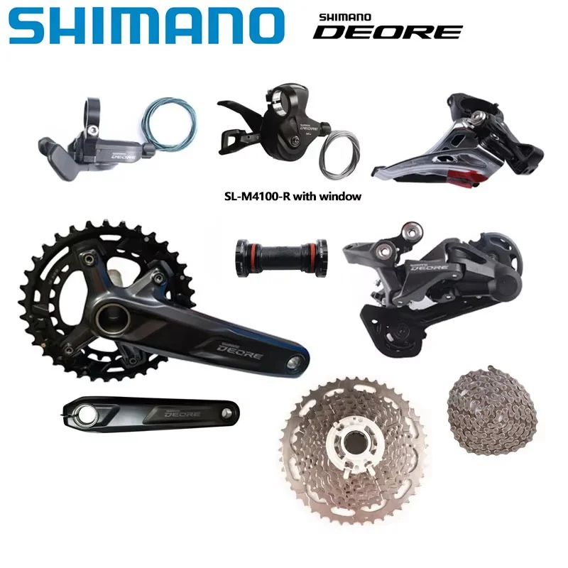 Shimano M4100 2x10s MTB Grouspet 170MM/175MM 36-26T korba M4100 M5100 Shifter 10 prędkości HG54 łańcuch BB MT501 zestaw rowerów górskich — zdjęcie 3