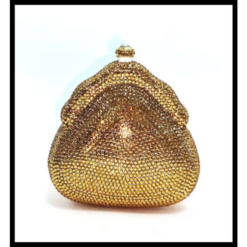 

Chain Dinner Bag Diamond Turquoise Party Dinner Bag Rhinestone Clutch Bag Banquet Wallet