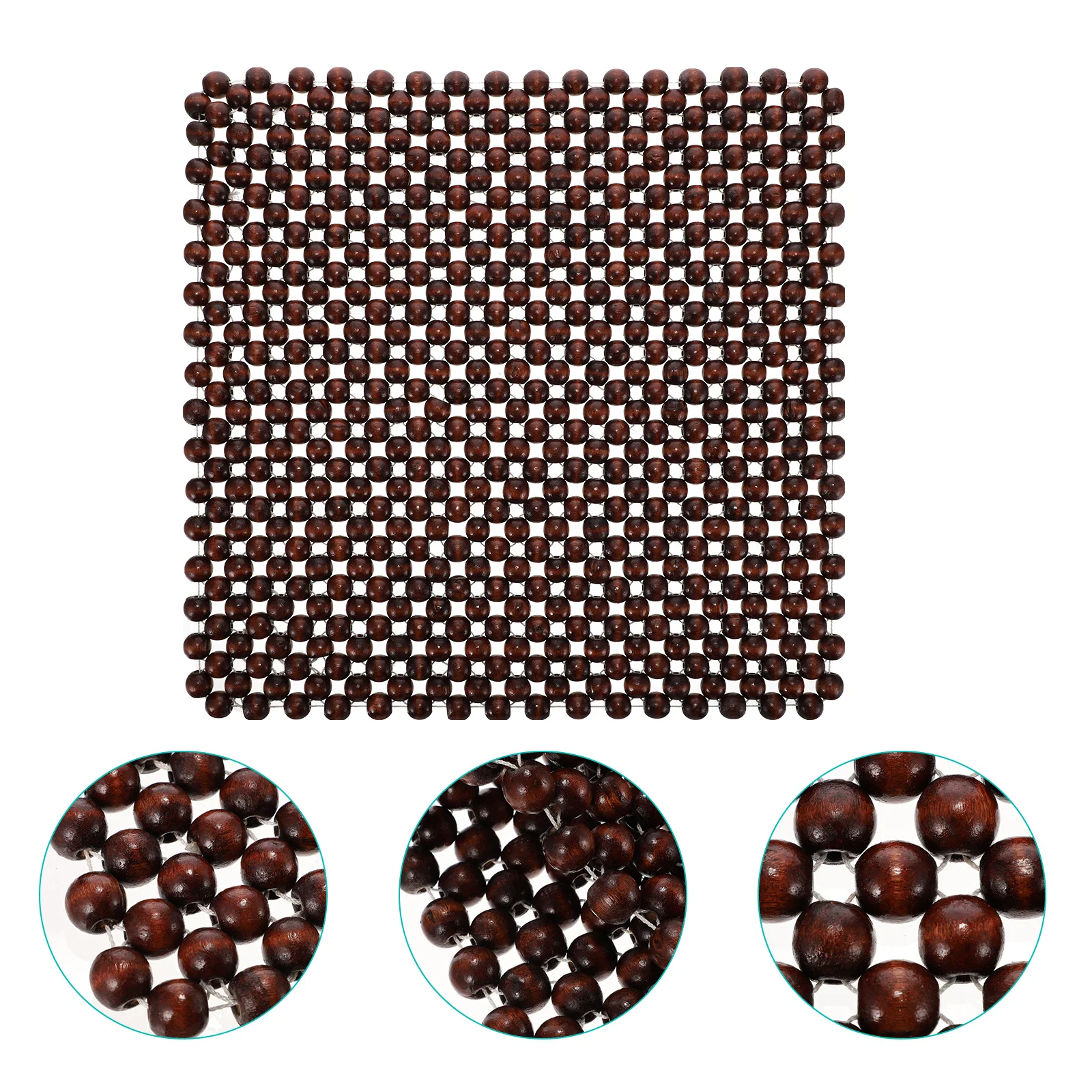 

1Pcs Wooden Car Seat Cushion Breathable Wood Beads Cool Summer Seat Pad Comfortable Driving Pad Comfortable Cushion