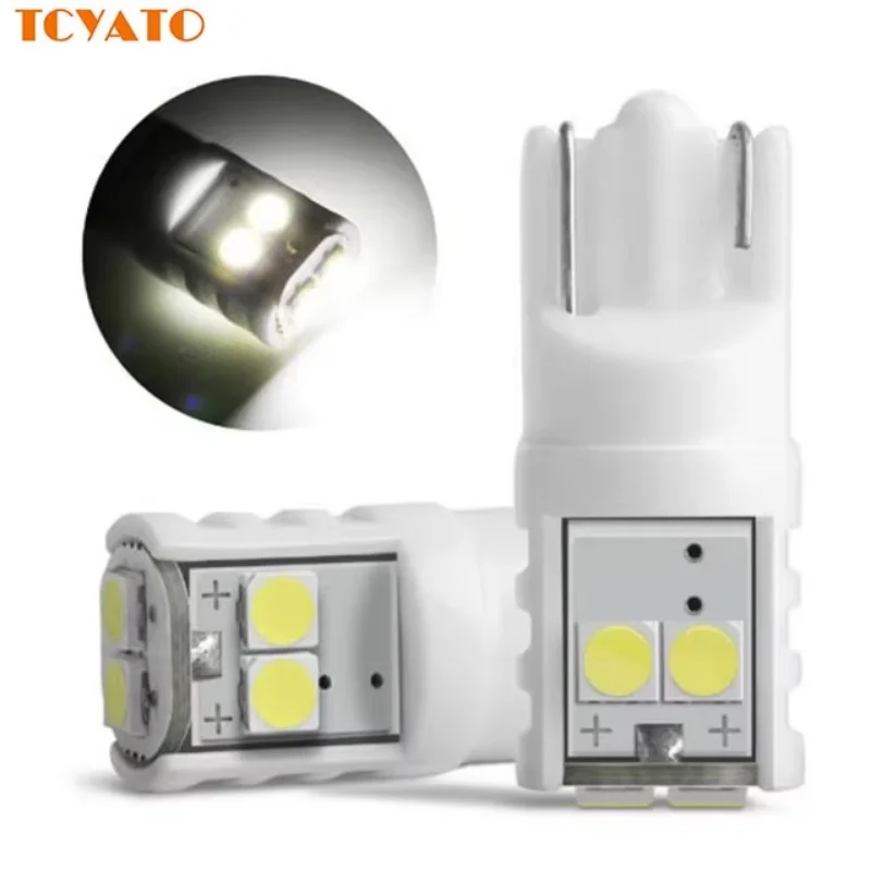 

TCYATO Automobile LED headlight T10 3030 6smd ceramic width indicator light reading light license plate light W5W small bulb 12V