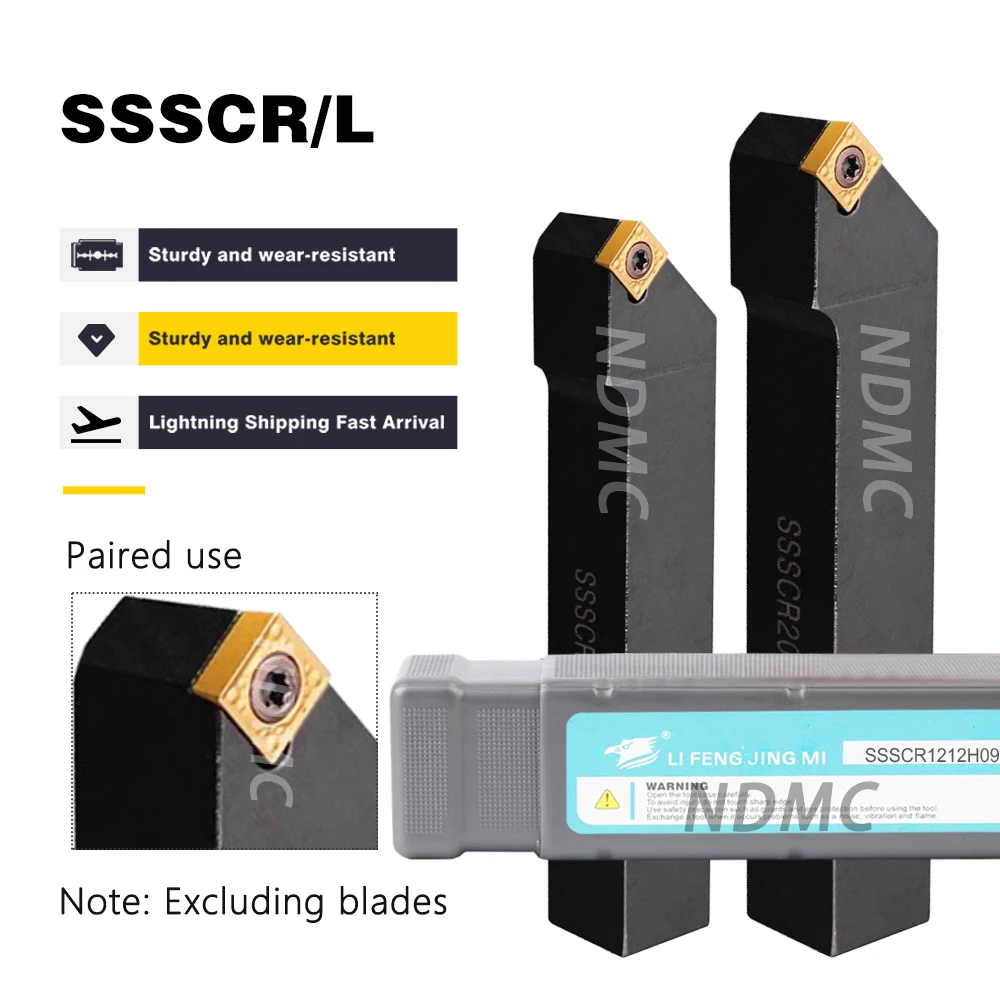 

Токарный станок с ЧПУ SSSCR1212H09 SSSCR1616H09 DESKAR Оригинальный держатель токарного инструмента для внешнего круга SSSCR2020K09 SSSCR2525M09 SSSCR2525M12