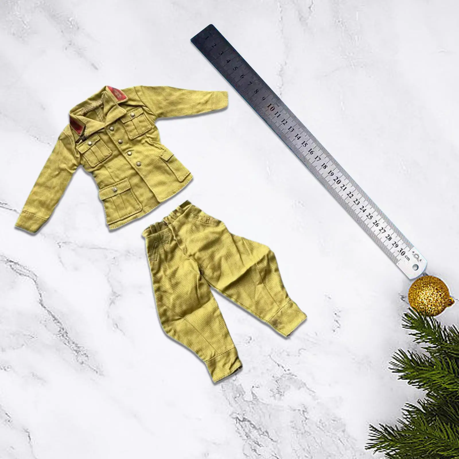 

Одежда 1/6 с брюками, униформа, костюм, реалистичный повседневный костюм для косплея с длинным рукавом