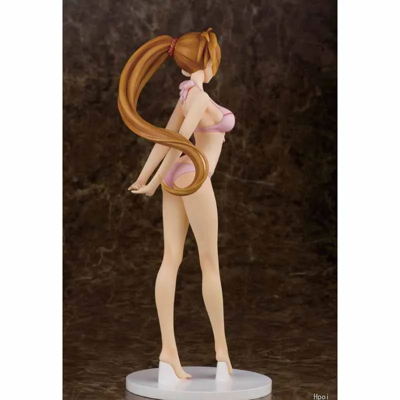 Original Genuine Alphamax Nanoha Takamachi Magical Record Lyrical Nanoha Force Swimwear Ver 1/6 Model Animation Character Toy