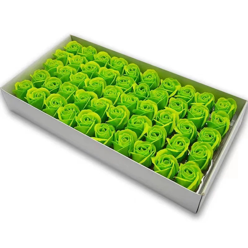 50 Stück künstliche Seifenrosen, Blumenkopf, Durchmesser 4,5 cm, Schönheit, Hochzeit, Valentinstag, Geschenk, Rosen, Blumenstrauß, Zuhause, Party, Dekoration, Blume