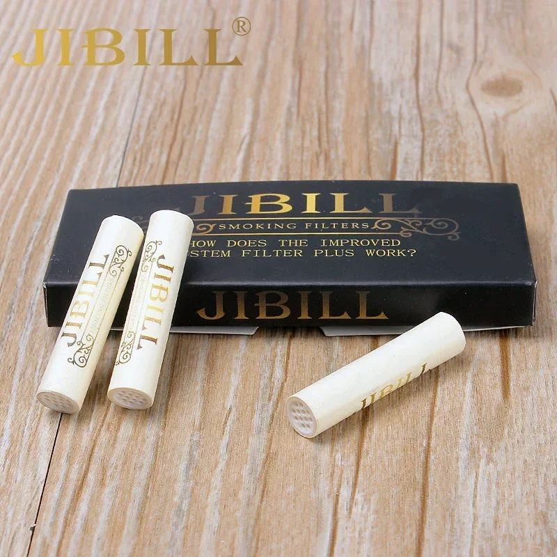 JIBILL 10 Pcs/lot Tobacco Pipe Filters 9mm Smoking Pipe Activated Carbon Filter Smoking Accessories fd0020-1