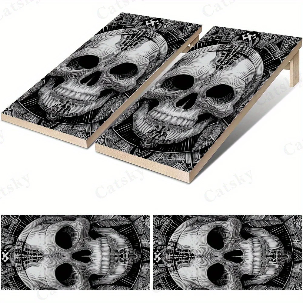 

Tribal Skull Pattern Sticker,High Value! 2D Flat Vinyl Sandboard Decals - Budget-Friendly and High Value, Bubble-Free and Easy t