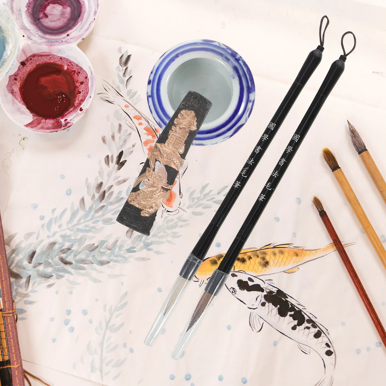 

1 Set Calligraphy Set For Beginners Chinese Art Supplies Water Writing Cloth Kids Practice Kit Reusable Stationery Study Tool