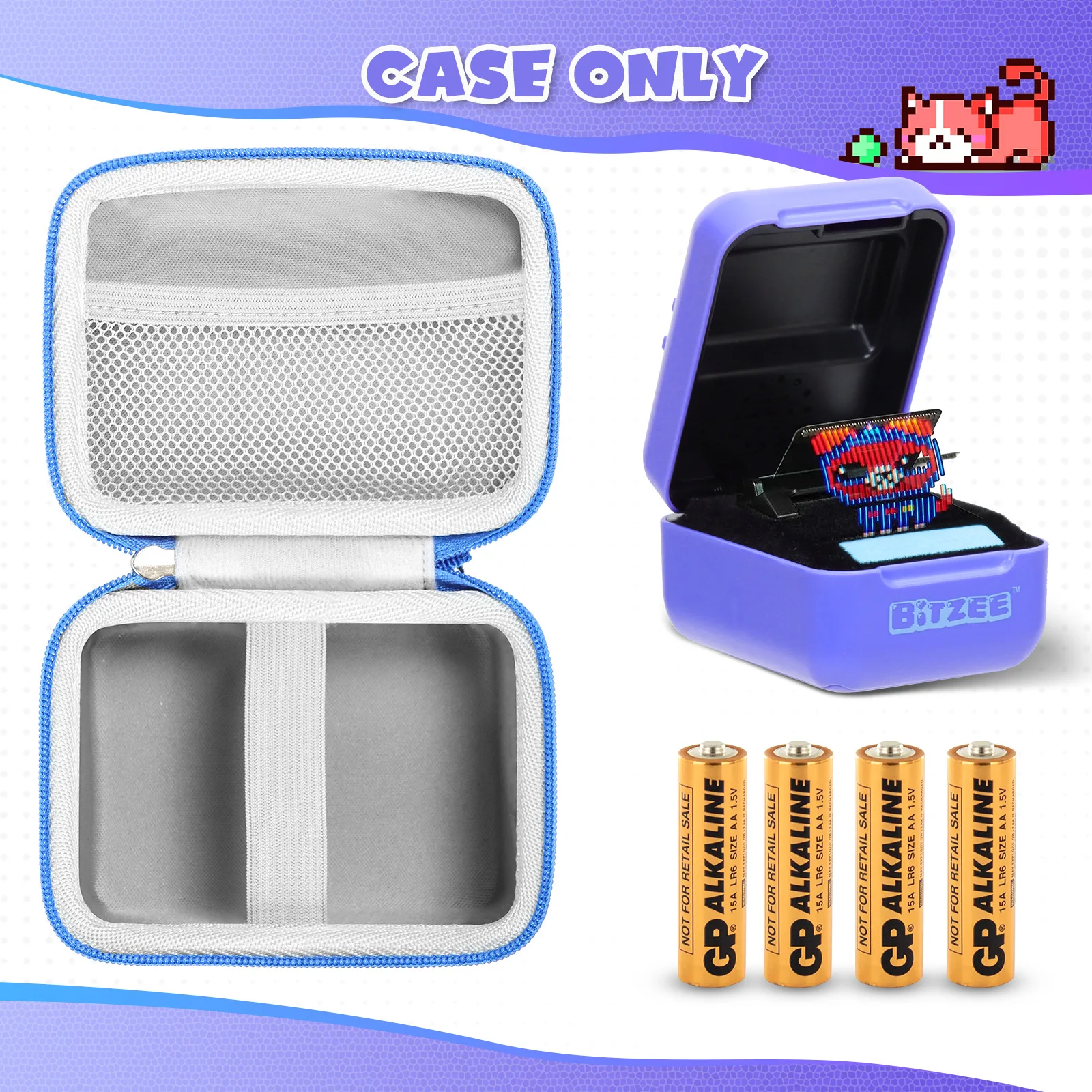 Carrying Case for Bitzee Digital Pet Interactive Toy Digital Pet Travel Holder for Bitzee Virtual Electronic Pets Kids Toys