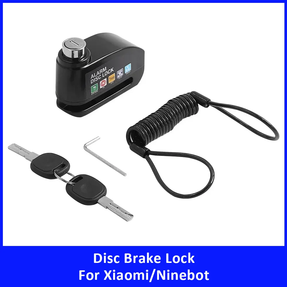 

Disc Brake Alarm Lock for Xiaomi for Ninebot Electric Scooter Accessories Security Anti Theft Wheel Disc Brake Lock Spare Parts