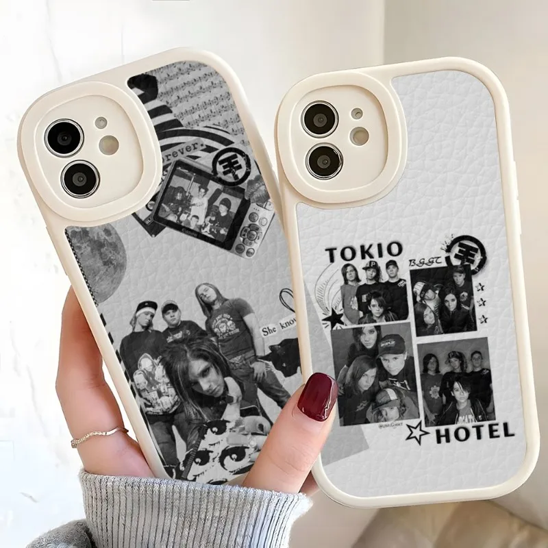 T-tokio Hotel Phone Case For Iphone 14 13 12 Pro Max 11 Mini X Xr Xs 7 8 Puls Lambskin Silicone Cover