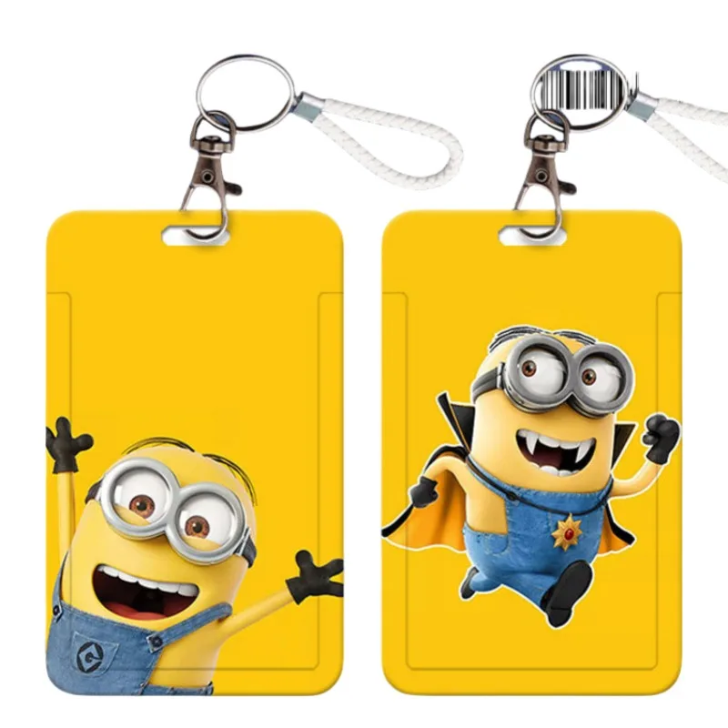 Despicable Me Minions Cartoon Cute Student Meal Card School Card Access Control Card Protection Bag Kawaii Storage Bag Wholesale