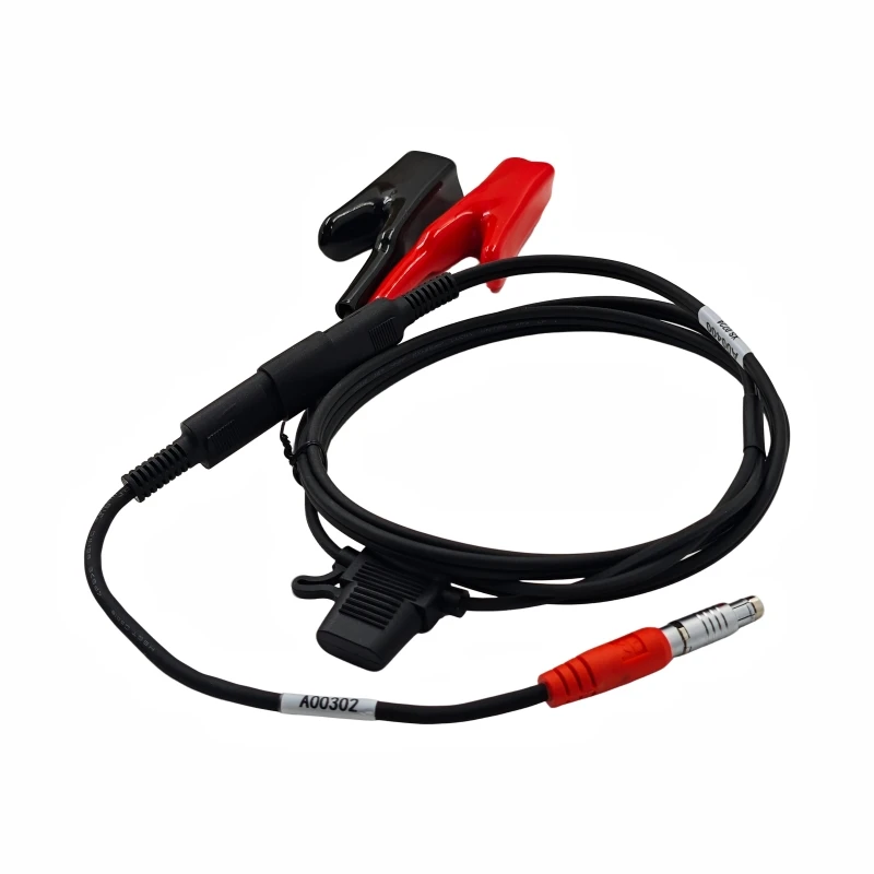 External Power Cable 5pin A00302+A00400 Cable with Alligator Clips for Trimble for Topcon Total Stations GPS HiPer or HiPer Lite